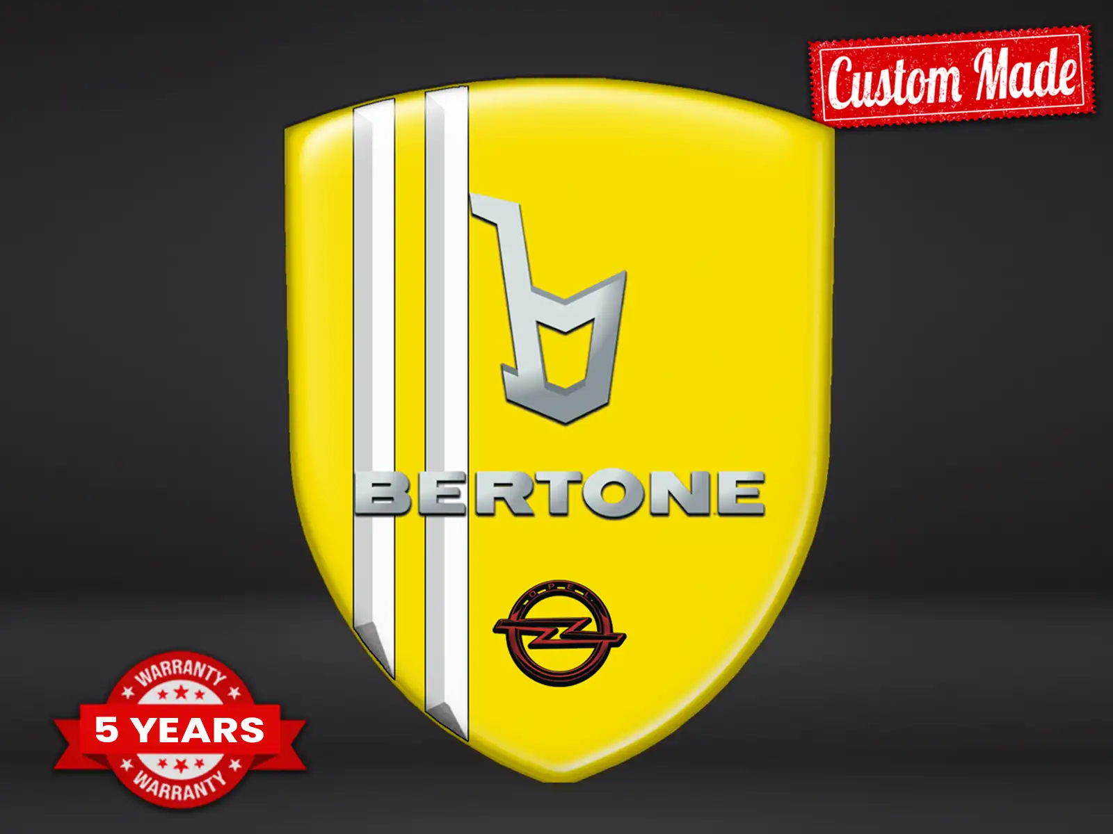 Bertone Autoembleme Universal Hochwertig Stabil